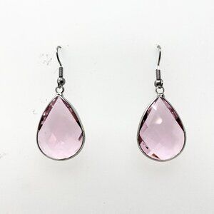 Christopher J Lite Rose Crystal Drop Earring